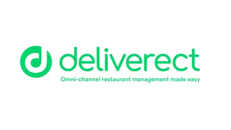 Deliverect omni-channel restaurant management logo with green design and text.