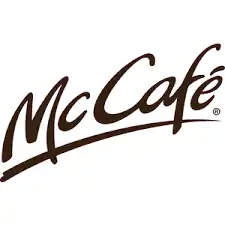 McCafe logo on a white background, representing McDonald's coffee brand.