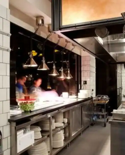 211st century business equipment, kitchen setup, commercial cooking area, professional restaurant kitchen, restaurant equipment, chef workspace.