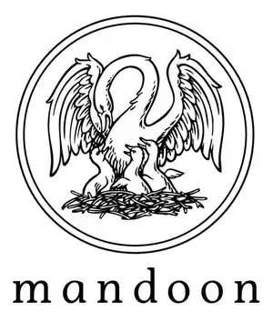 Elegant swan logo with intricate line art illustration of two swans forming a heart shape, set within a circular frame.