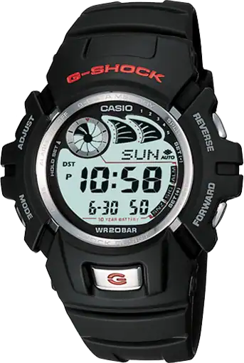 Casio G-Shock digital watch with robust design for sports and outdoor activities.
